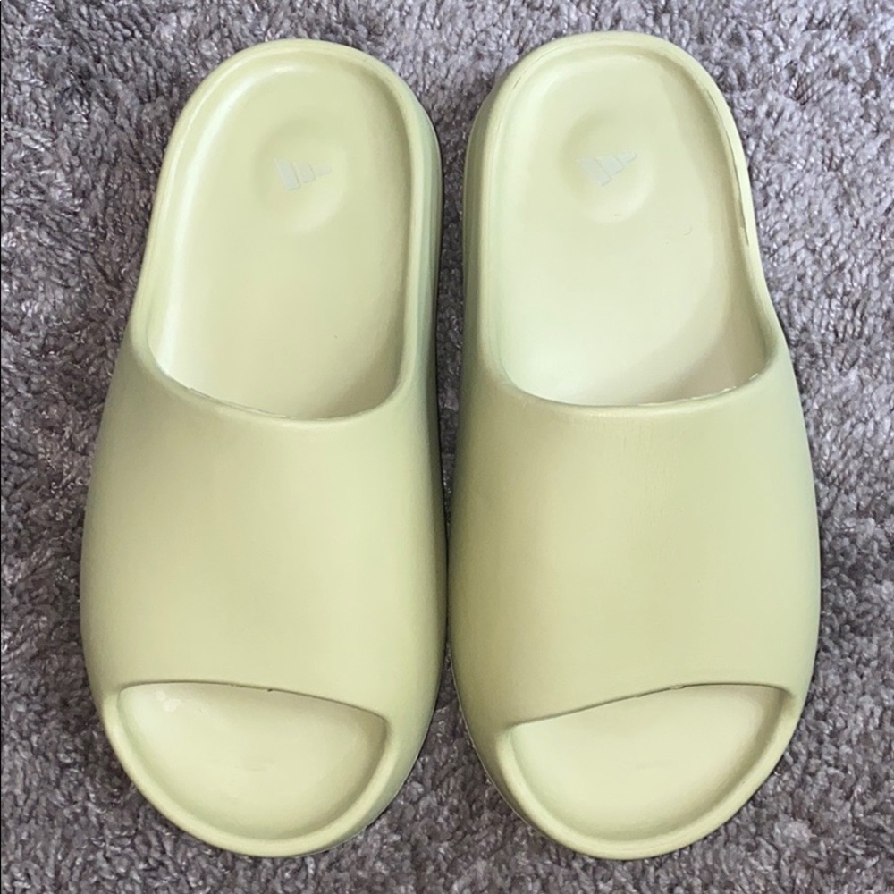 resin/green yeezy slides